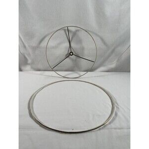 VTG Stiffel Large Shade Ring Shade Holder Shade Top Round DIY Lamp Project #6